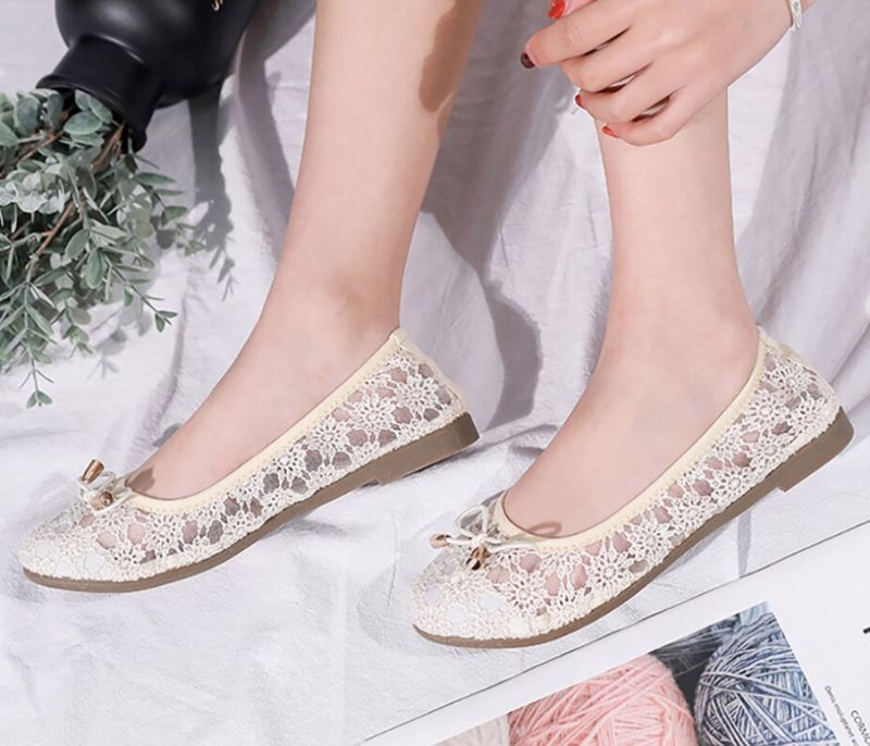 Rosmerta Dames Platte Schoenen - Zwart