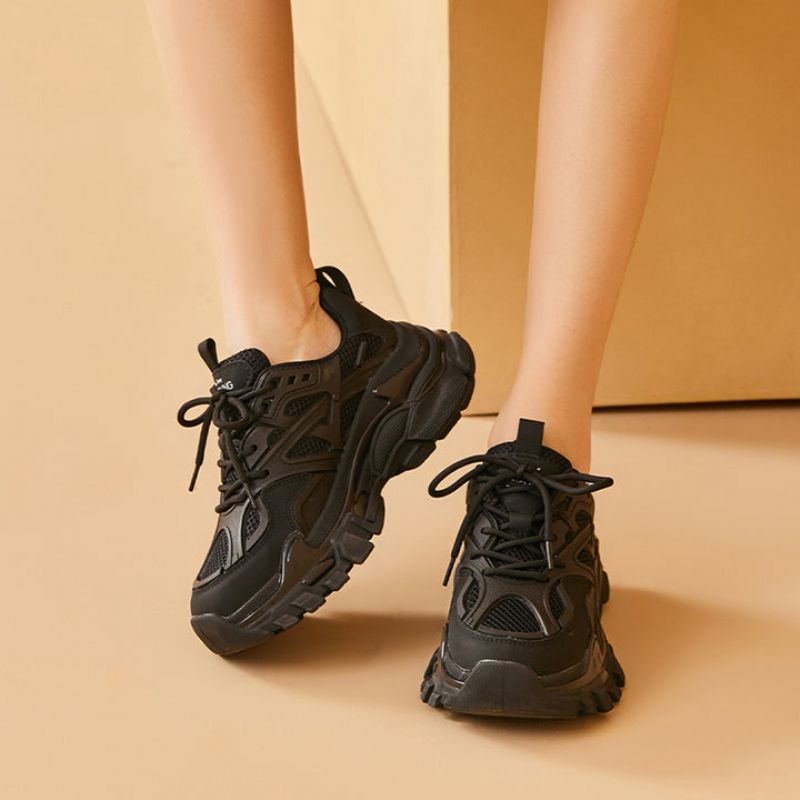 Rosmil Dames Platform Sneaker - Beige
