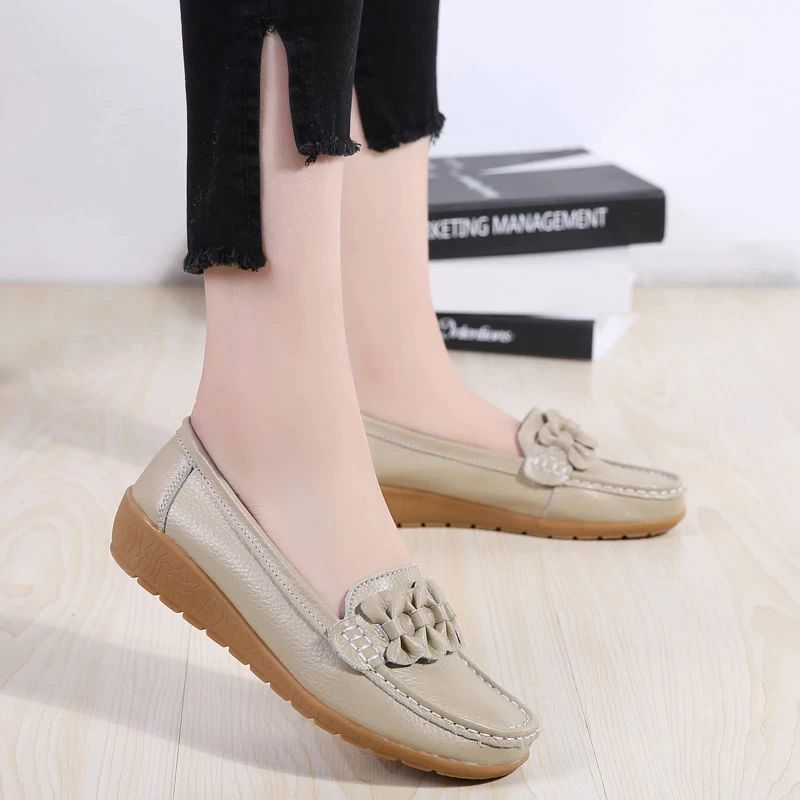 Rosmira Dames Loafer Schoenen - Beige