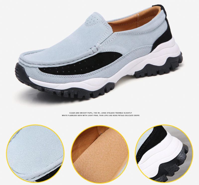Rosner Dames Leren Platform Slip-on Sneakers - Grijs