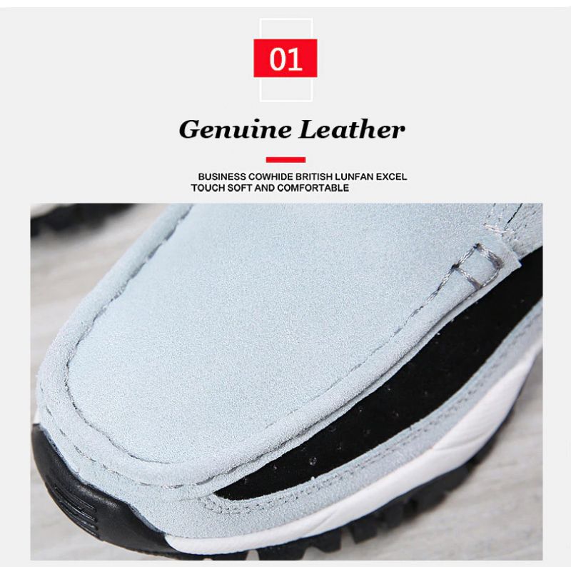 Rosner Dames Leren Platform Slip-on Sneakers - Grijs