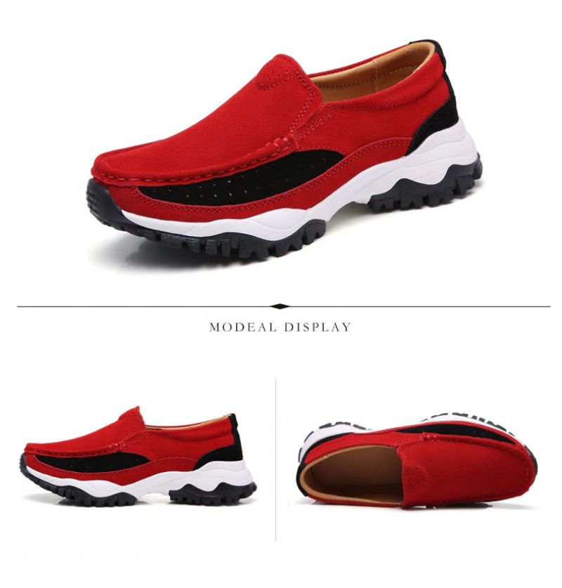 Rosner Dames Leren Platform Slip-on Sneakers - Grijs