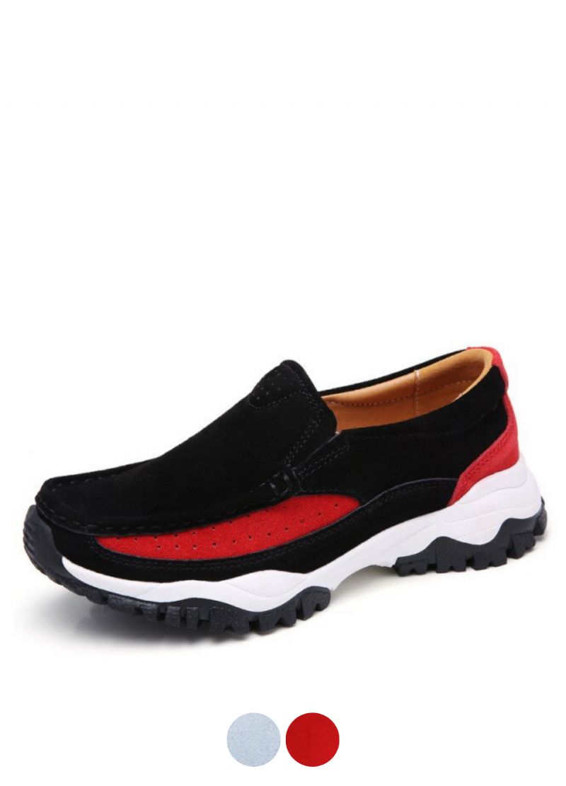 Rosner Dames Leren Platform Slip-on Zwarte Sneakers