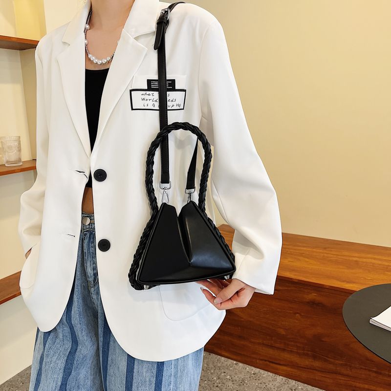 Rossi Dames Kleine Tas Met Touw Handvat - Zwart