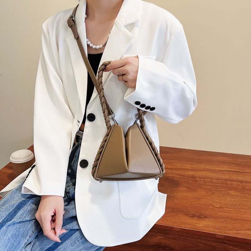 Rossi Dames Kleine Tas Met Touw Handvat - Zwart