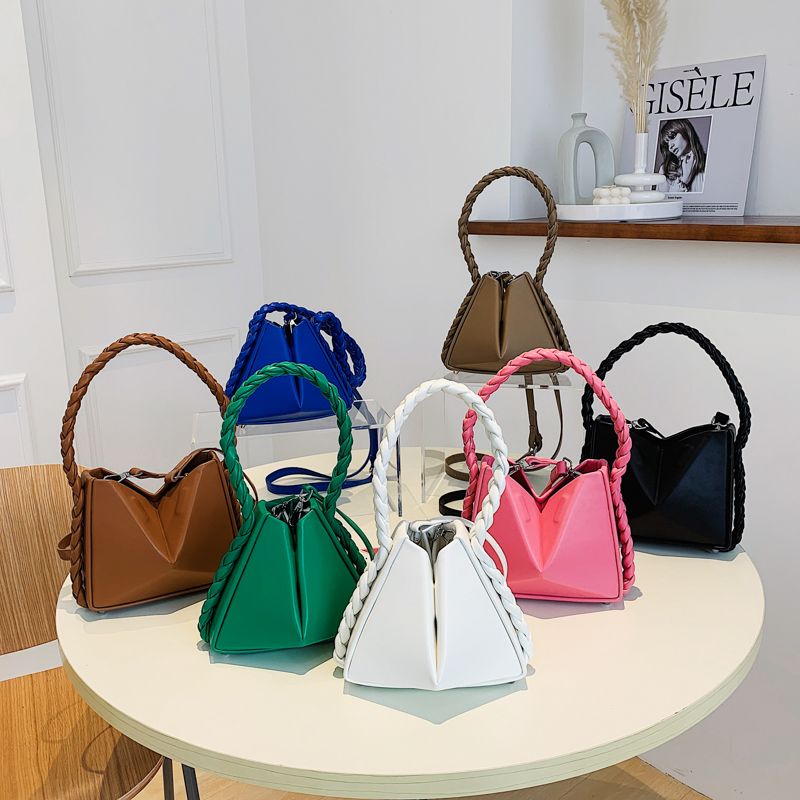 Rossi Dames Kleine Tas Met Touw Handvat - Zwart
