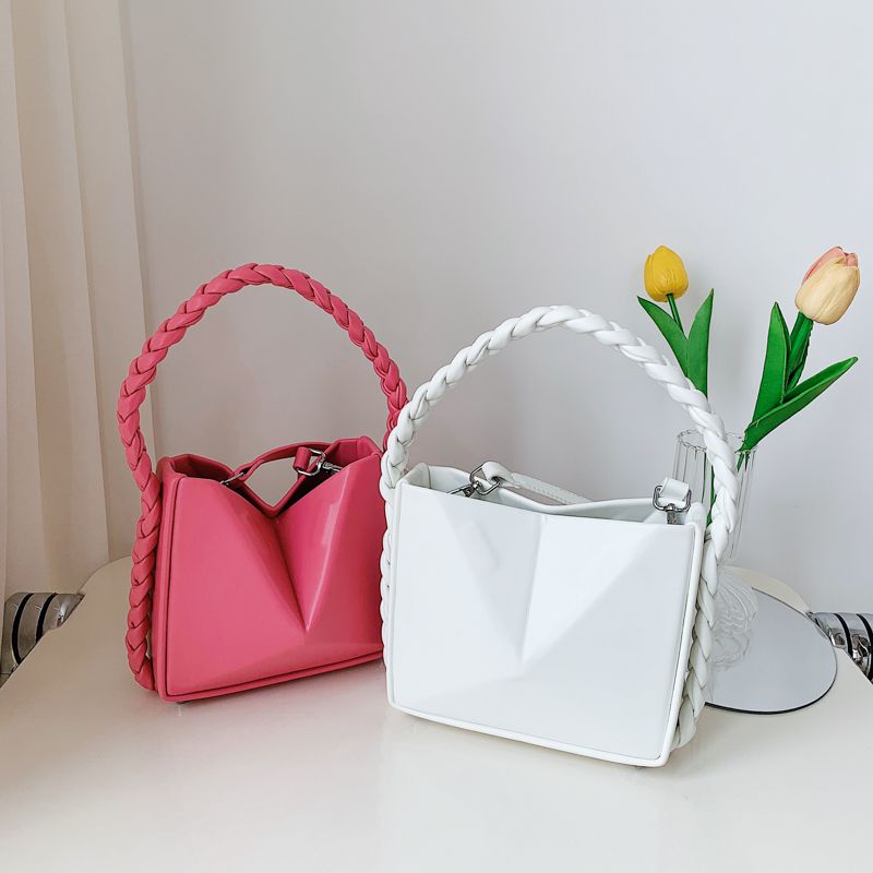 Rossi Dames Kleine Tas Met Touw Handvat - Zwart
