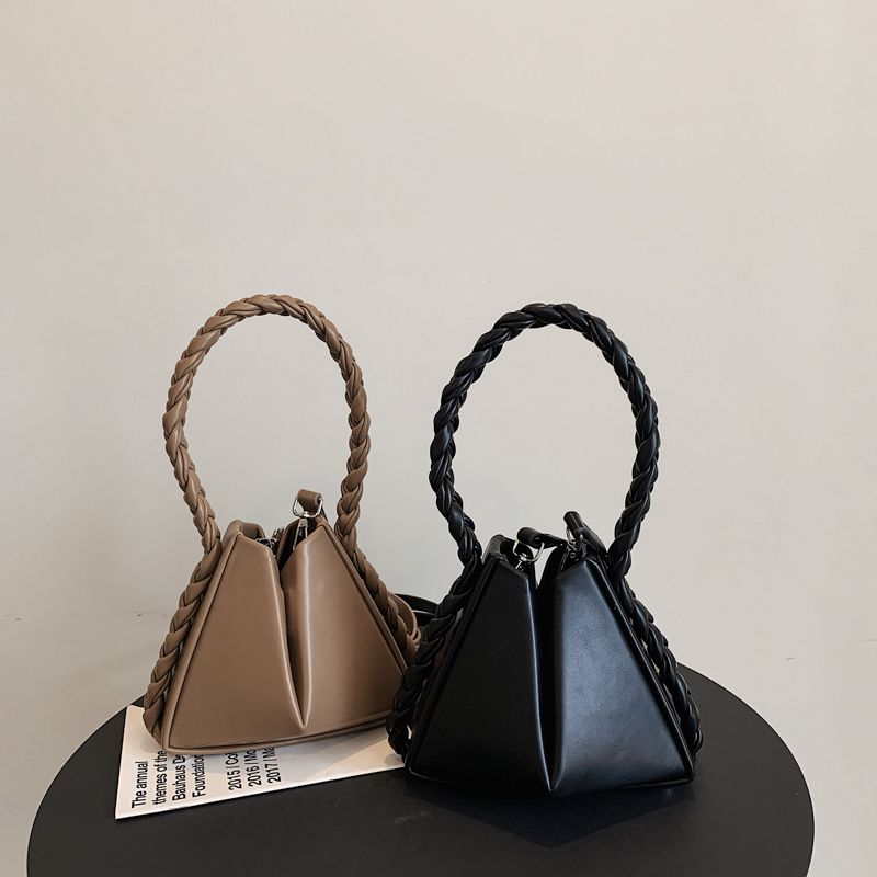 Rossi Dames Kleine Tas Met Touw Handvat - Zwart