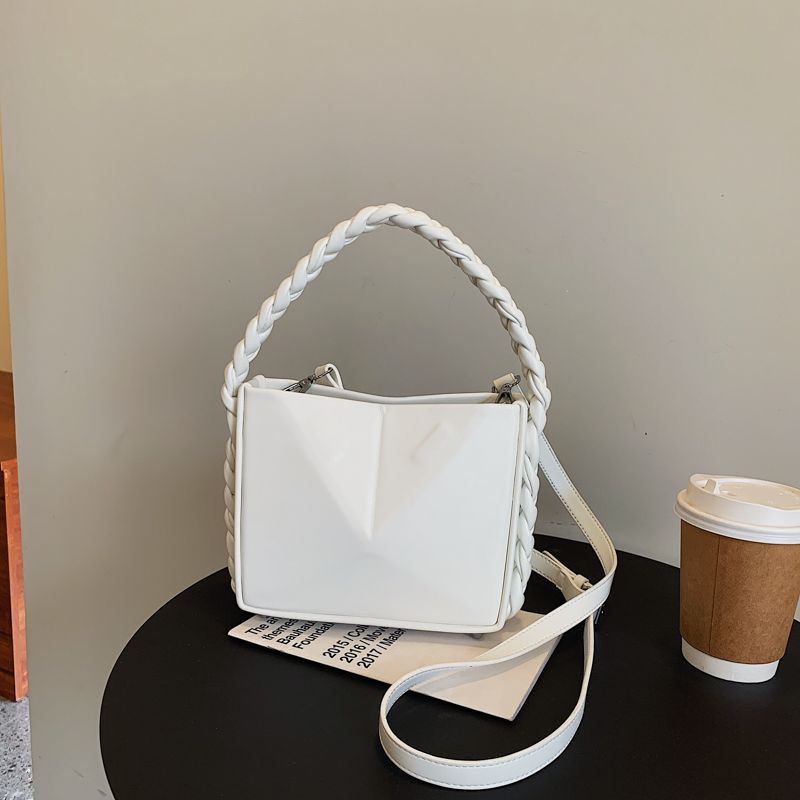 Rossi Dames Kleine Tas Met Touw Handvat - Zwart
