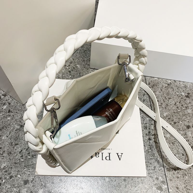 Rossi Dames Kleine Tas Met Touw Handvat - Zwart