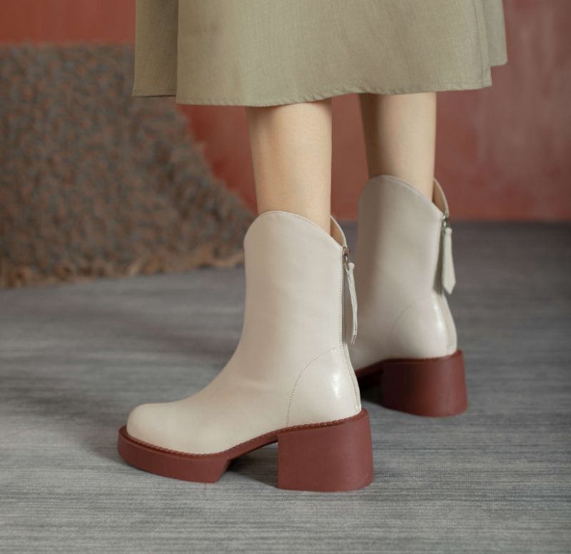 Rost Dameslaarzen - Beige
