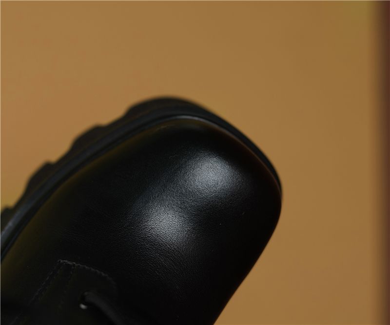 Rouco Dames Leren Platform Laarzen - Wit Zonder bont