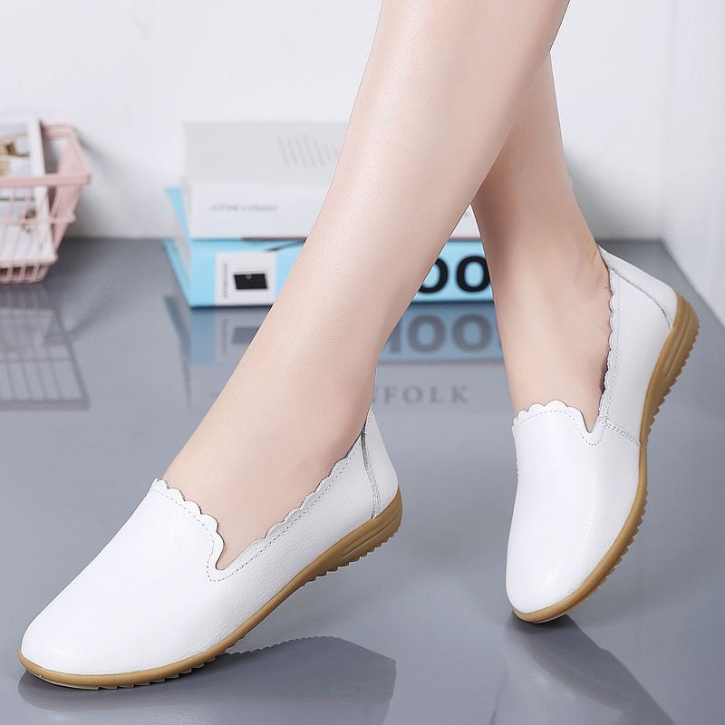 Roxy Dames Leren Casual Loafer Schoenen - Zwart