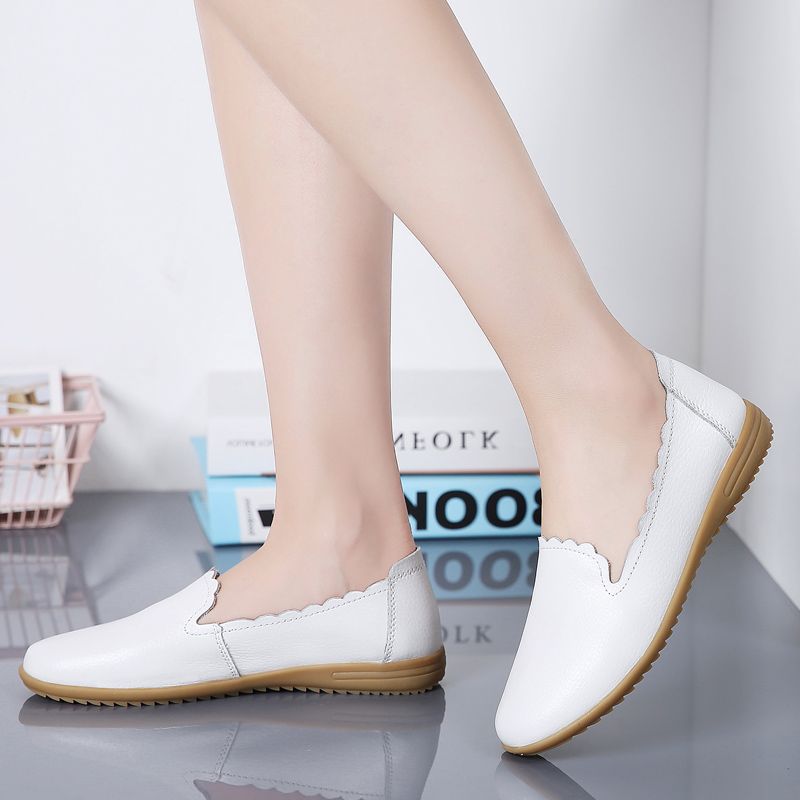 Roxy Dames Leren Casual Loafer Schoenen - Zwart