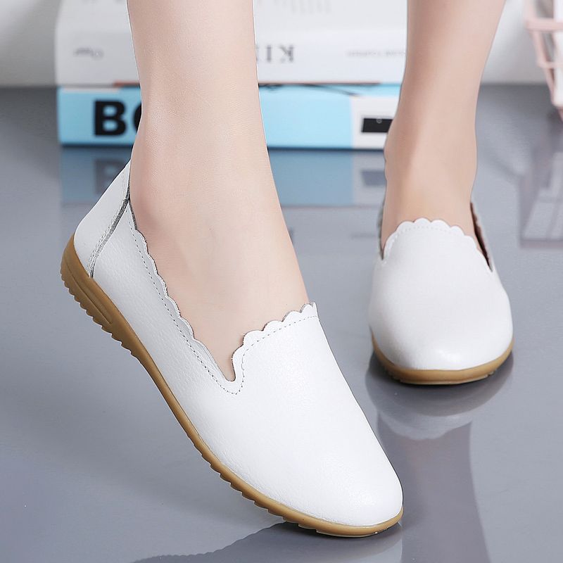 Roxy Dames Leren Casual Loafer Schoenen - Zwart