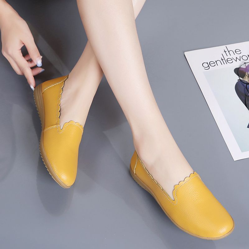 Roxy Dames Leren Casual Loafer Schoenen - Zwart