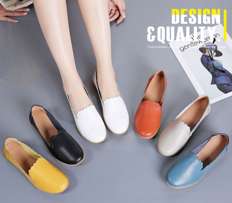 Roxy Dames Leren Casual Loafer Schoenen - Zwart