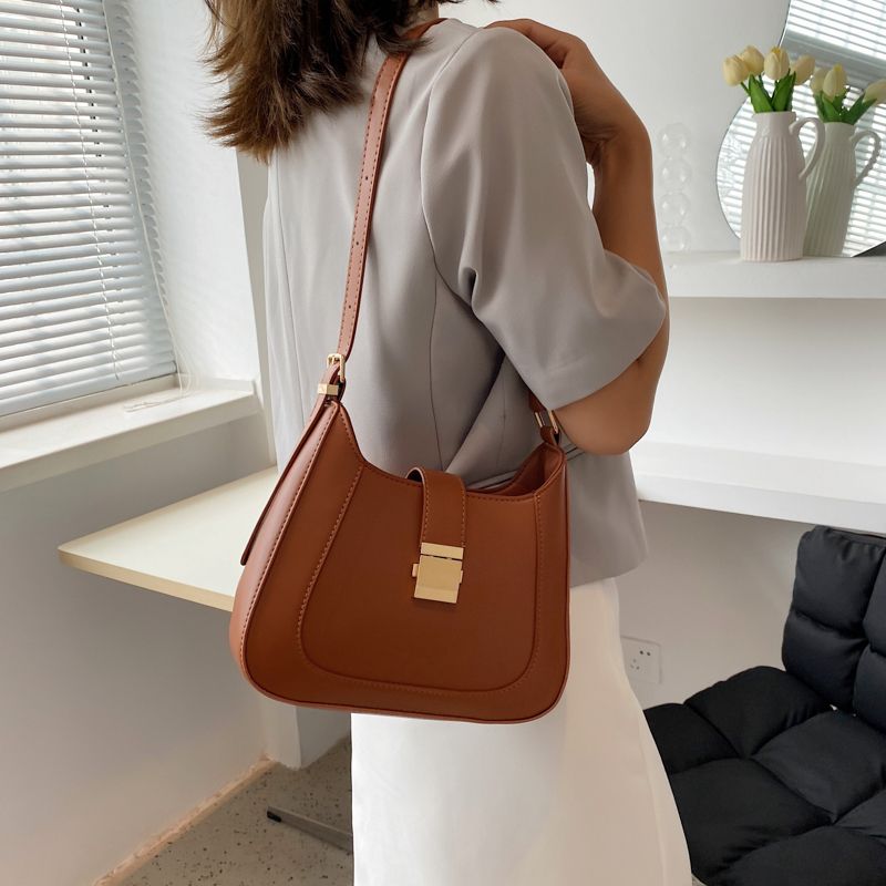Roxy Damesmode Leren Luxe Kleine Handtas - Zwart