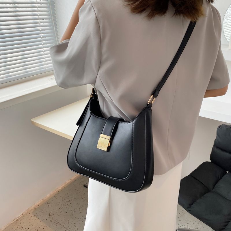 Roxy Damesmode Leren Luxe Kleine Handtas - Zwart