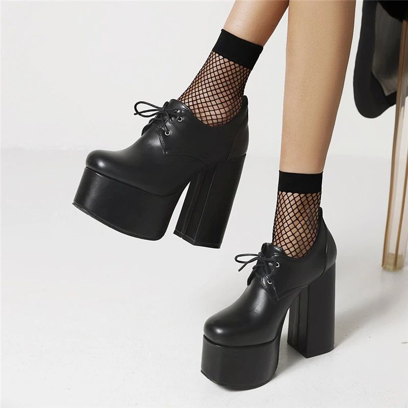 Rubiela Dames Platform Schoenen - Zwart