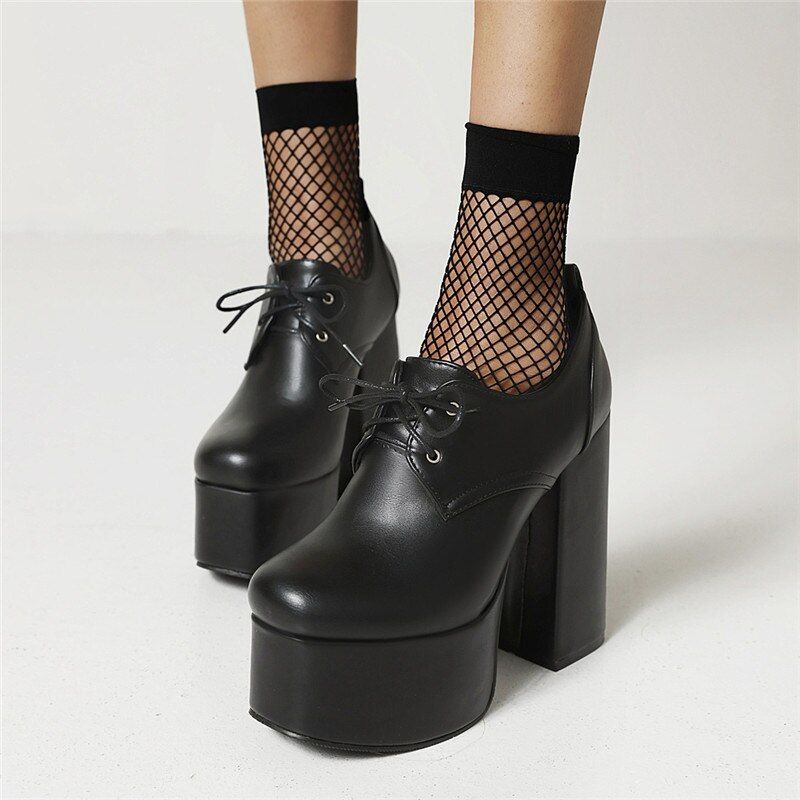 Rubiela Dames Platform Schoenen - Zwart