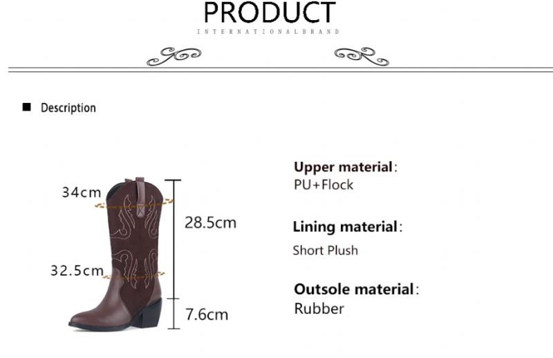 Rubio Boots Halfhoge Kuit - Bruin