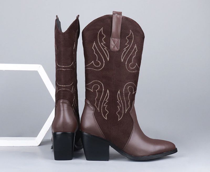 Rubio Boots Halfhoge Kuit - Bruin