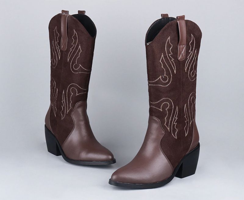 Rubio Boots Halfhoge Kuit - Bruin