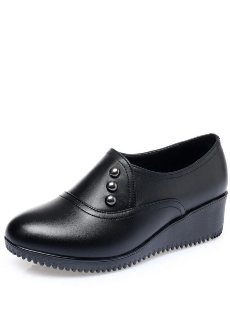 Ruby Dames Leren Casual Platform Schoenen
