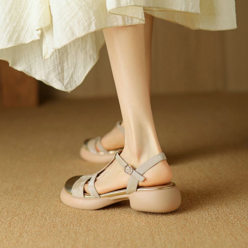 Ruby Dames Leren Sandalen - Groen