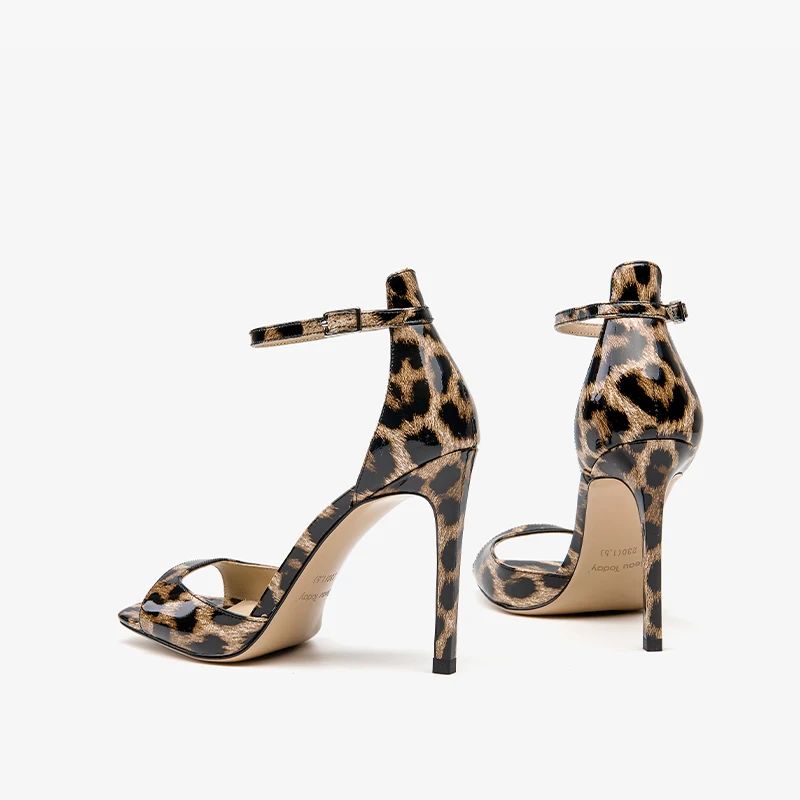Rudy Dames Elegante Hoge Hak Sandalen - Bruin
