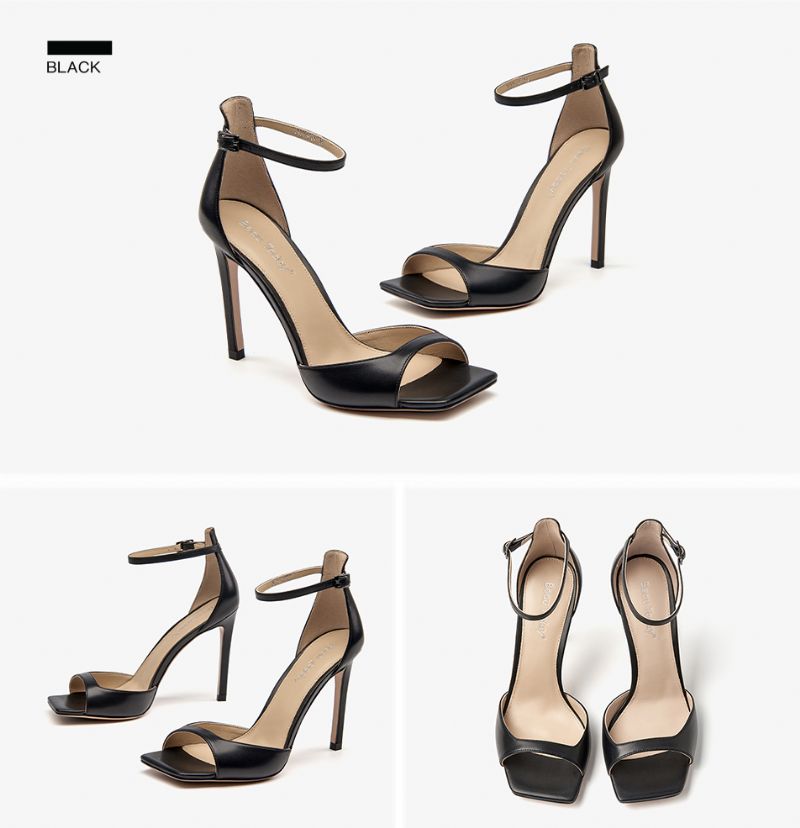 Rudy Dames Elegante Hoge Hak Sandalen - Bruin
