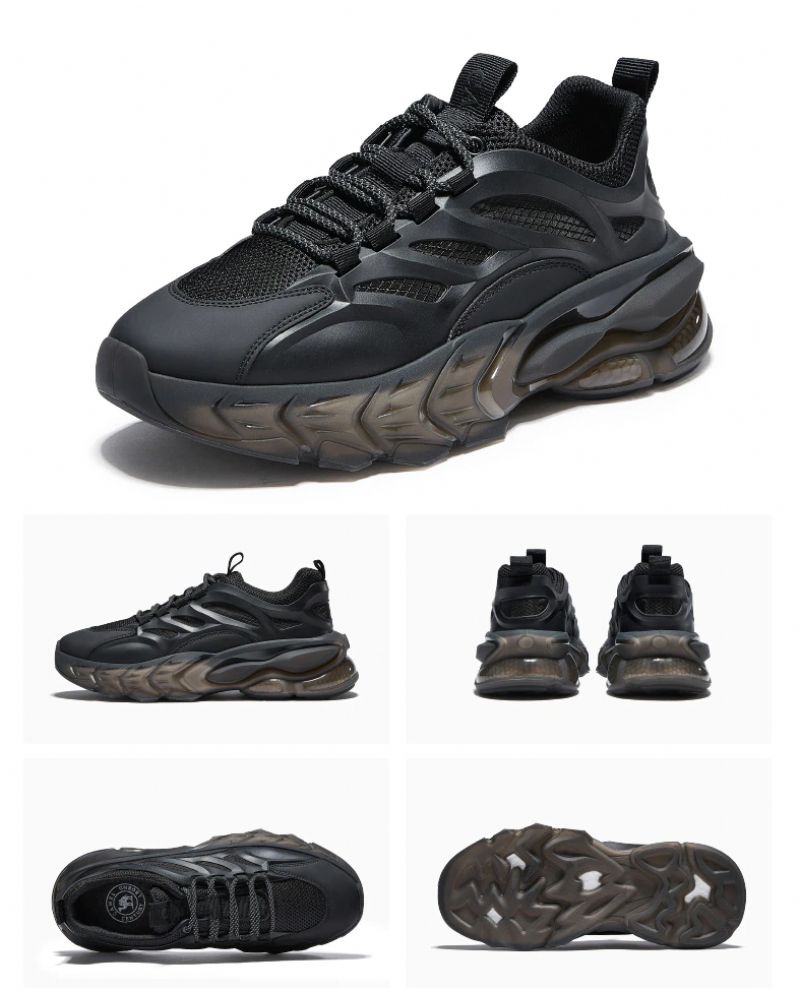 Rufo Heren Platform Sneakers - Zwart