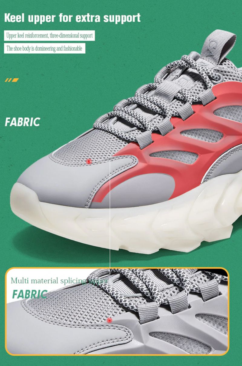 Rufo Heren Platform Sneakers - Zwart