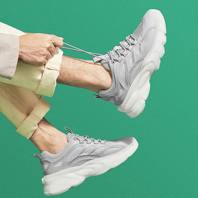 Rufo Heren Platform Sneakers - Zwart