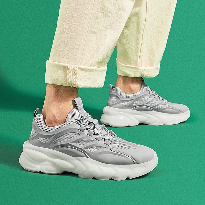 Rufo Heren Platform Sneakers - Zwart