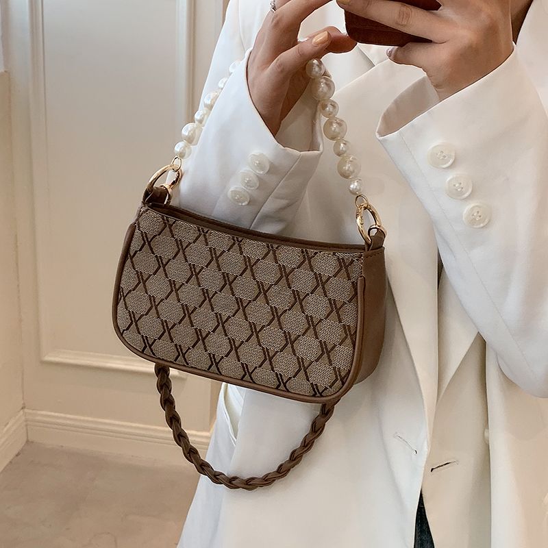 Rumy Dames Leren Crossbody Handtas - Bruin