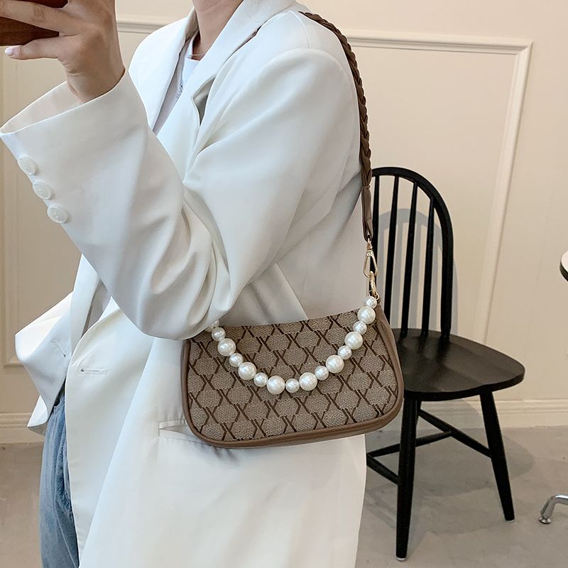 Rumy Dames Leren Crossbody Handtas - Bruin