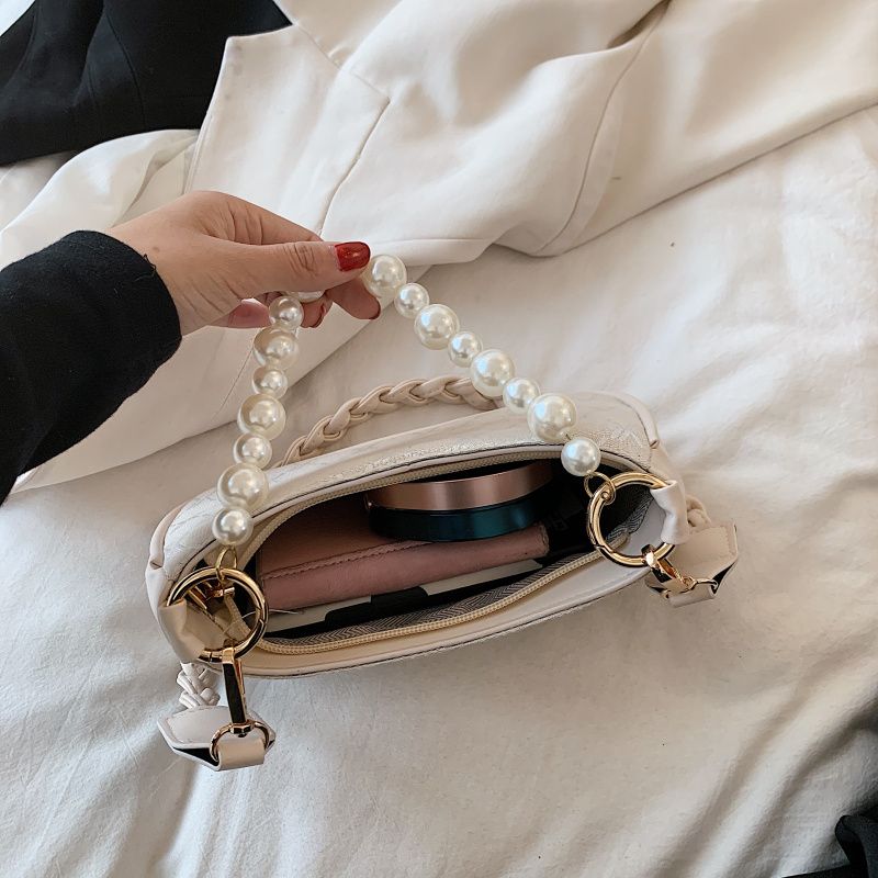 Rumy Dames Leren Crossbody Handtas - Bruin