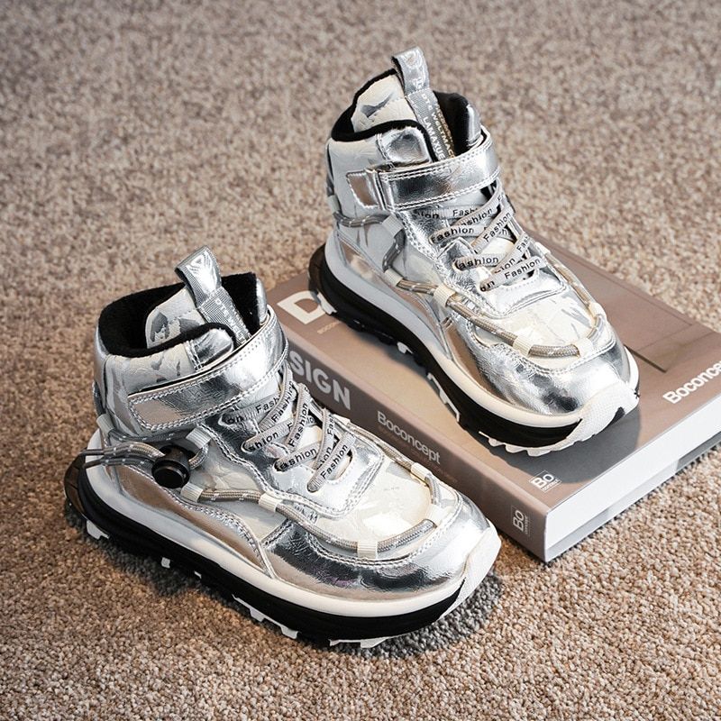 Ruzzo Jongens Snowboot - Zwart Bont