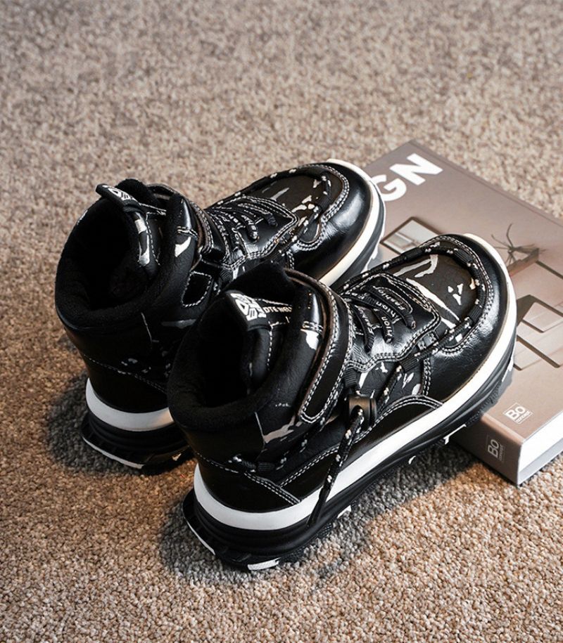 Ruzzo Jongens Snowboot - Zwart Bont