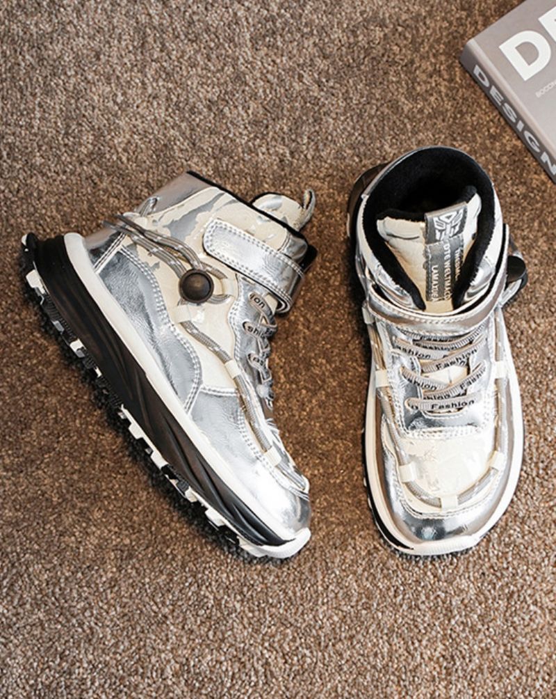 Ruzzo Jongens Snowboot - Zwart Bont