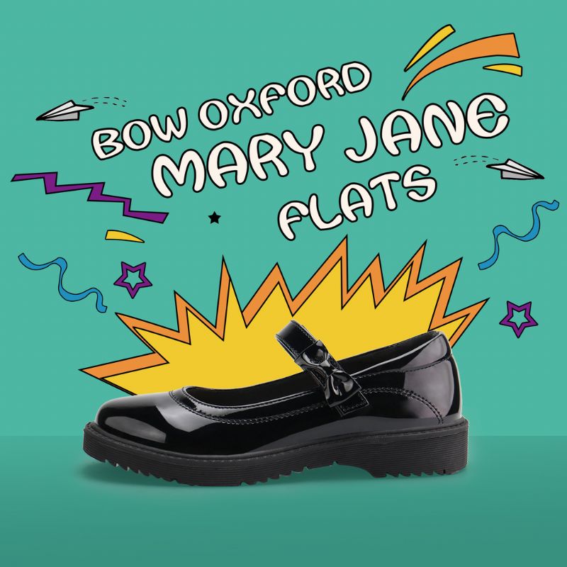 Sabrina Meisjes Platte Schoenen - Zwart