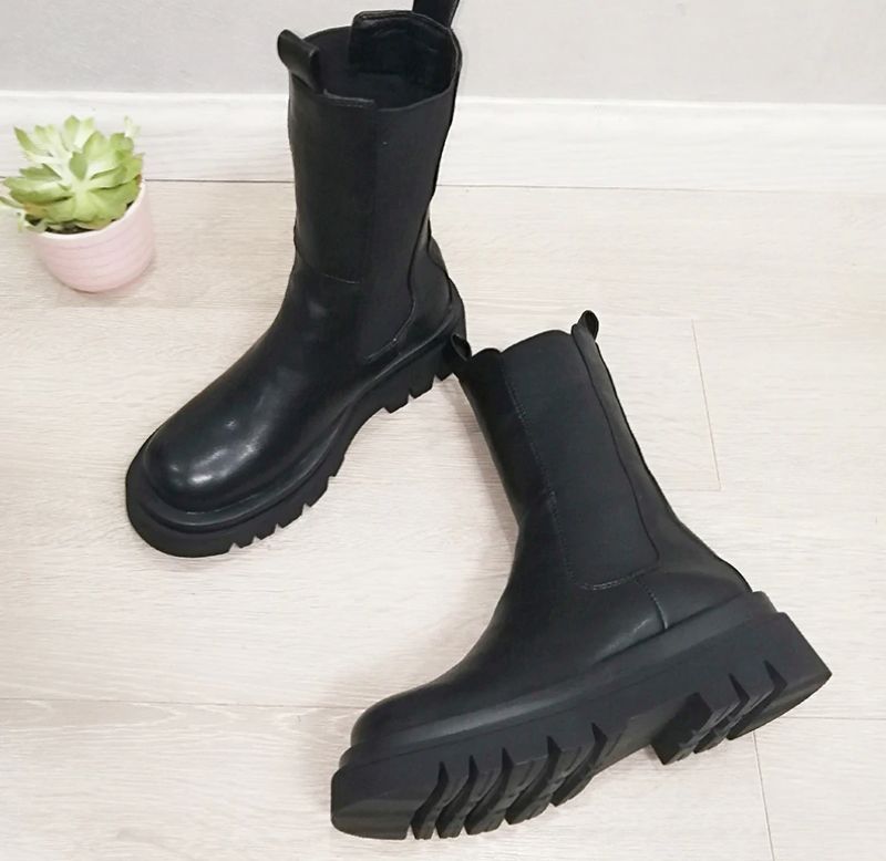 Saez Dames Midcalf Boots - Wit zonder fluweel