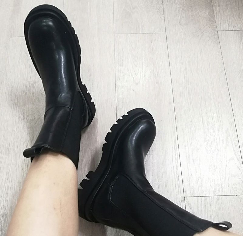 Saez Dames Midcalf Boots - Wit zonder fluweel