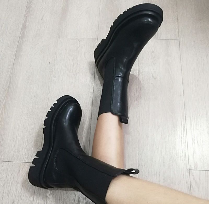 Saez Dames Midcalf Boots - Wit zonder fluweel