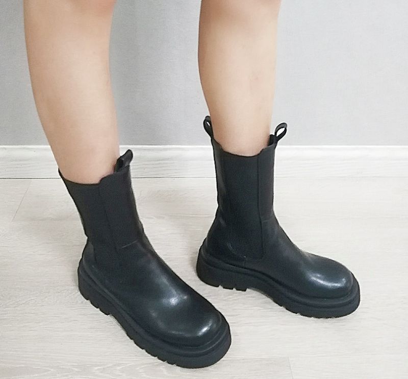 Saez Dames Midcalf Boots - Wit zonder fluweel