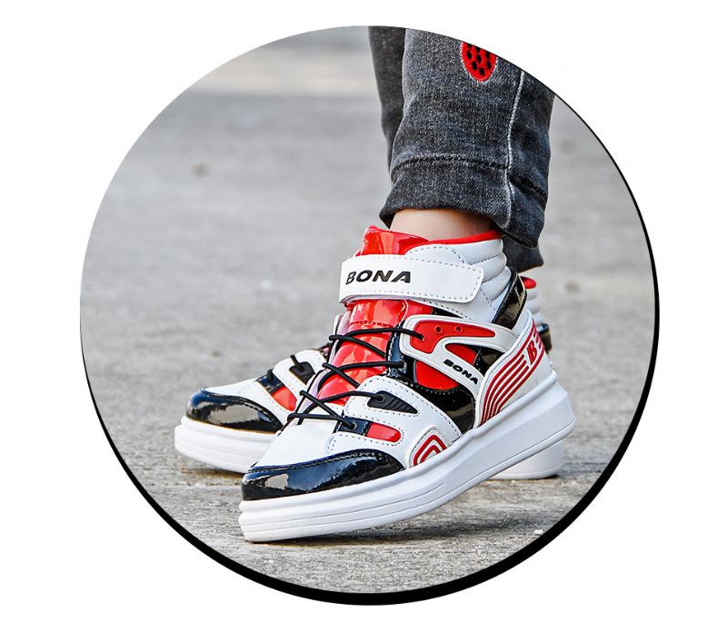 Salibi Jongenshoge Top Sneaker - Rood