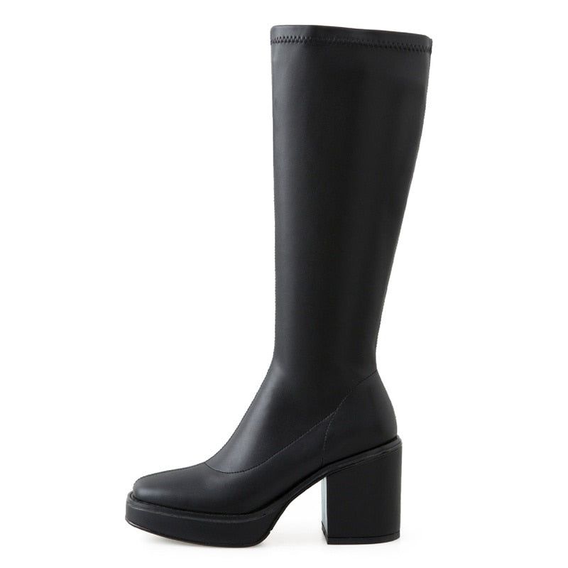 Sally Dames Laarzen - Beige stof