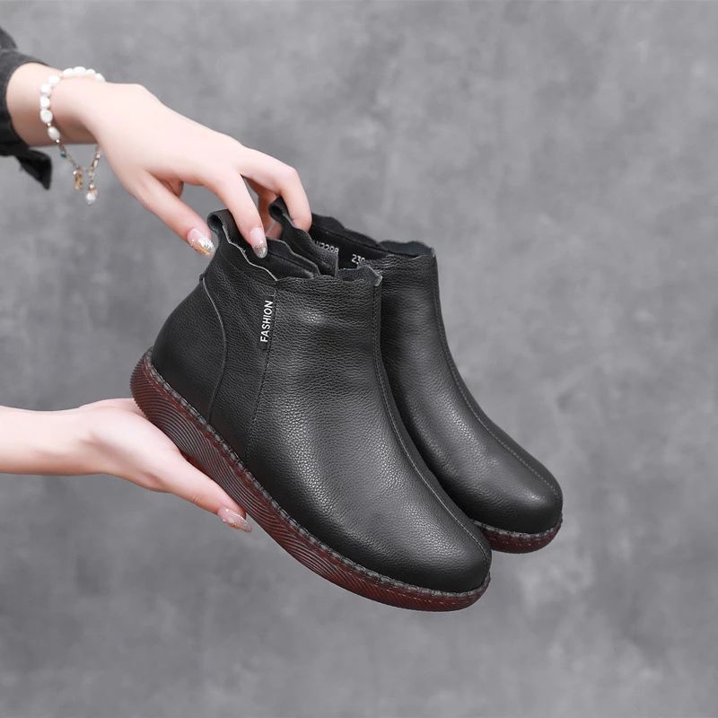 Sally-laarzen Voor Dames - Zwart Bont